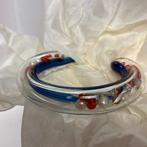 Glass Cuff Bracelet